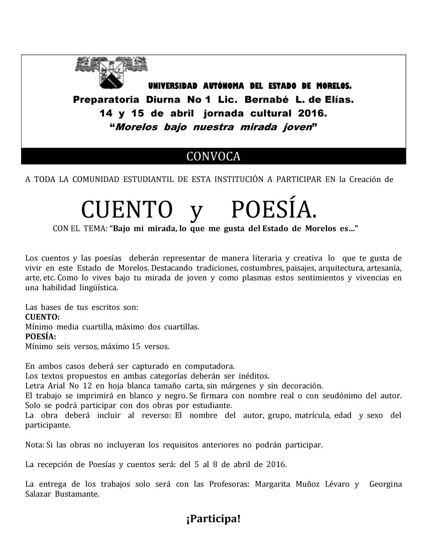 cuentoypoeConvocaJornadaCultural